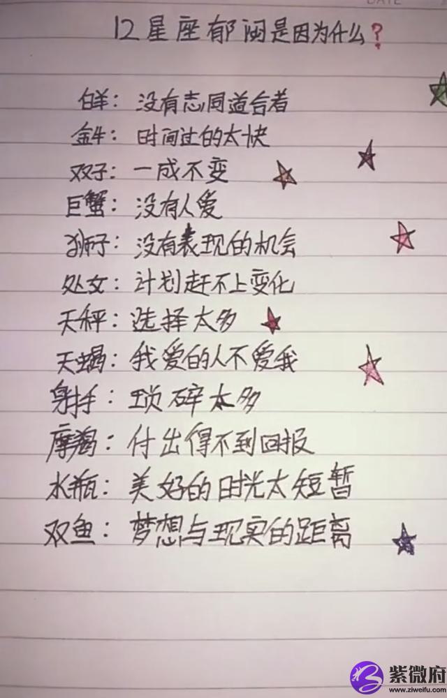星座密语大全