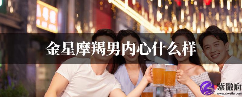金星摩羯男内心什麽样